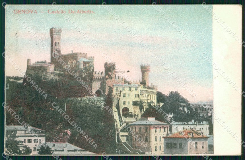 Genova Città Castello de Albertis cartolina WX3213 – fronte