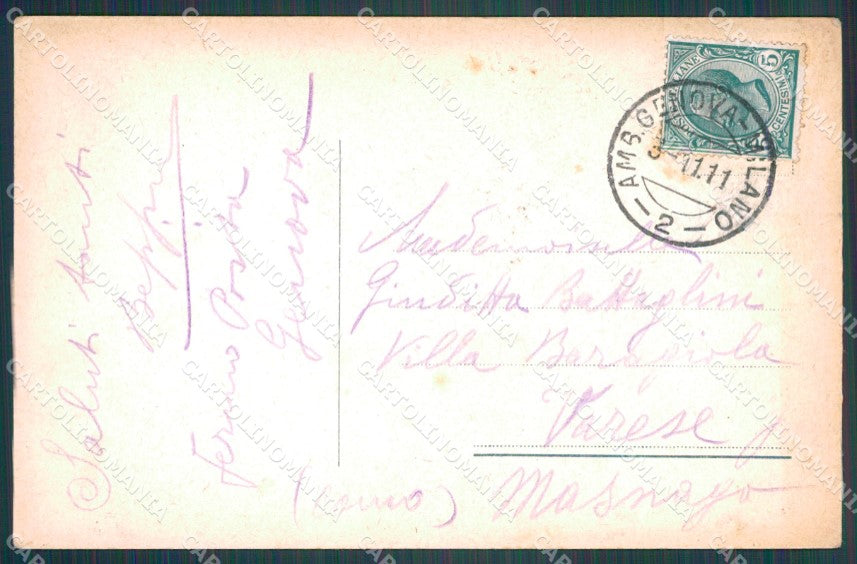 Genova Città Castello de Albertis Collina San Ugo cartolina WX3214 – retro