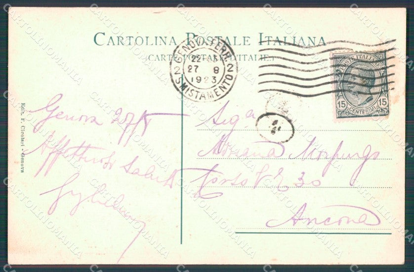 Genova Città Via Fossatello Portale cartolina WX3219 – retro