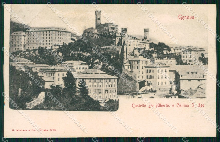 Genova Città Castello de Albertis cartolina WX3224 – fronte