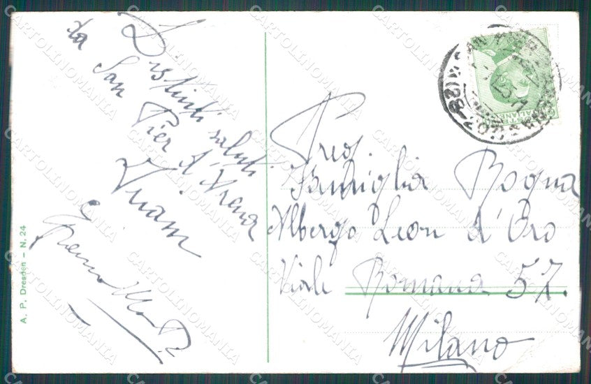 Genova Città Lido d'Albaro PIEGA cartolina WX3230 – retro