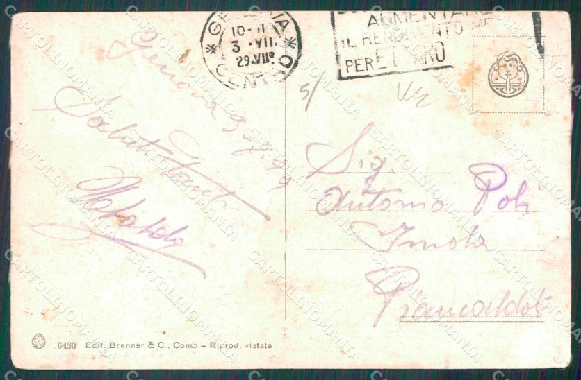 Genova Città Piazza Corvetto PIEGHE cartolina WX3235 – retro
