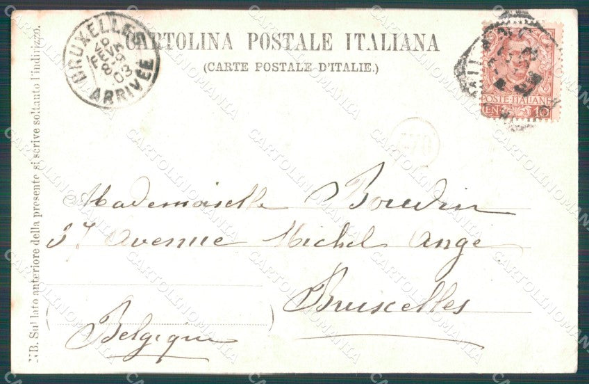 Genova Città Truogoli Santa Brigida cartolina WX3238 – retro
