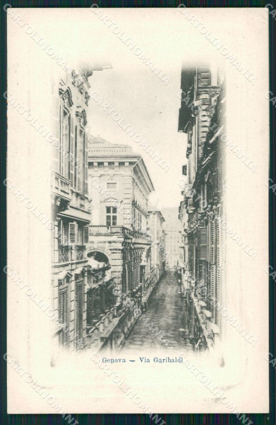 Genova Città Via Garibaldi cartolina WX3240 – fronte