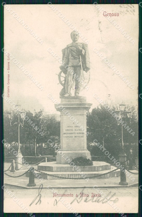 Genova Città Monumento Nino Bixio cartolina WX3246 – fronte