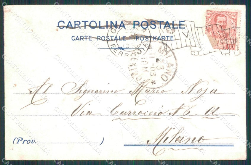 Genova Città Piazza Corvetto PIEGHINE cartolina WX3258 – retro