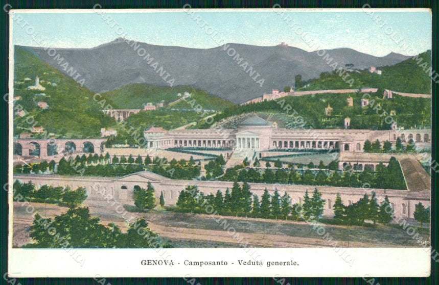 Genova Città Camposanto cartolina WX3263 – fronte