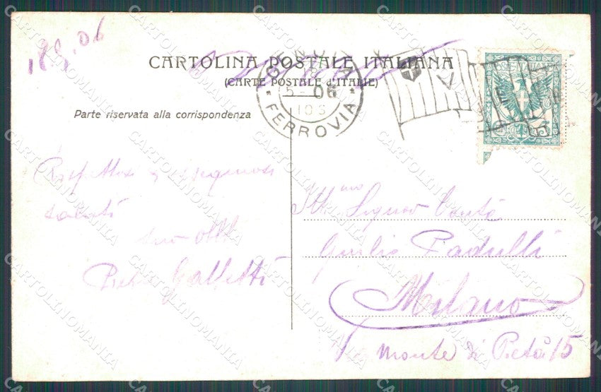 Genova Città Acquasola cartolina WX3264 – retro