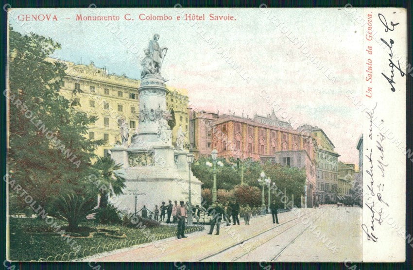 Genova Città Hotel Savoia cartolina WX3265 – fronte