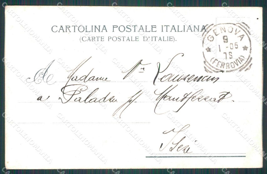 Genova Città Sampiedarena La Lanterna cartolina WX3268 – retro