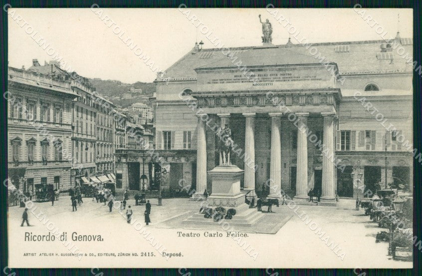 Genova Città Teatro cartolina WX3269 – fronte