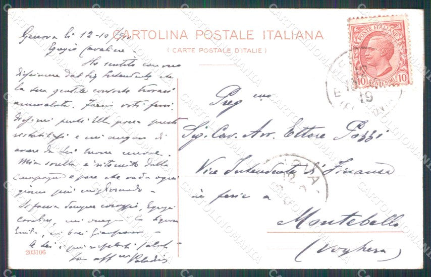 Genova Città Palazzo Ducale STRAPPINO cartolina WX3276 – retro