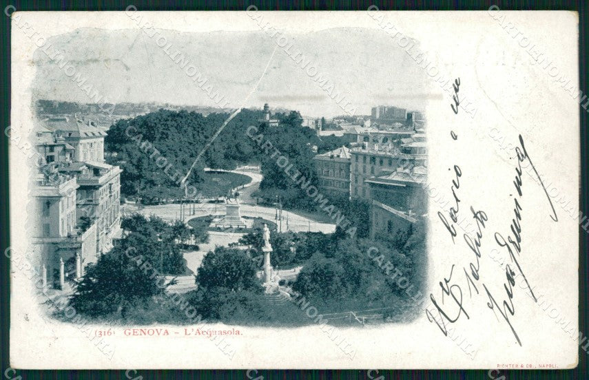 Genova Città Acquasola cartolina WX3280 – fronte