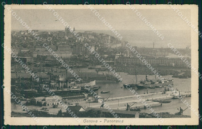Genova Città PIEGHINA cartolina WX3281 – fronte