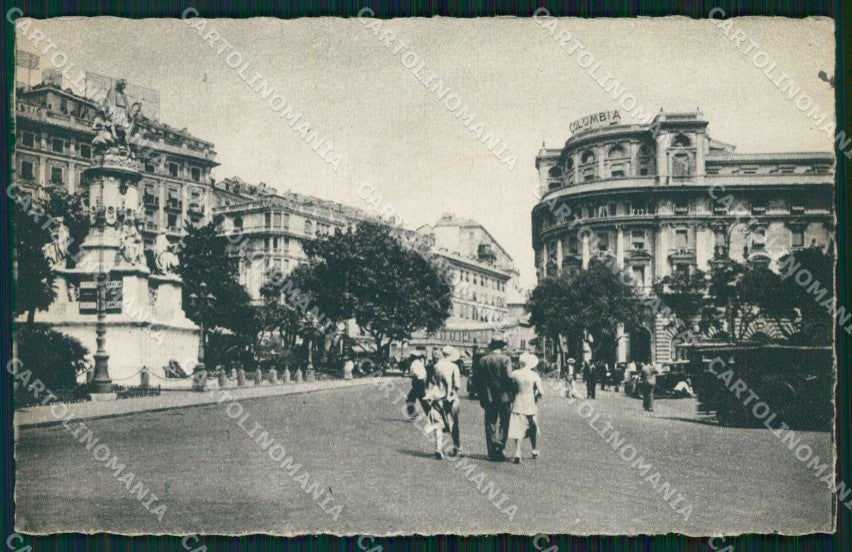 Genova Città Piazza Acquaverde cartolina WX3292 – fronte