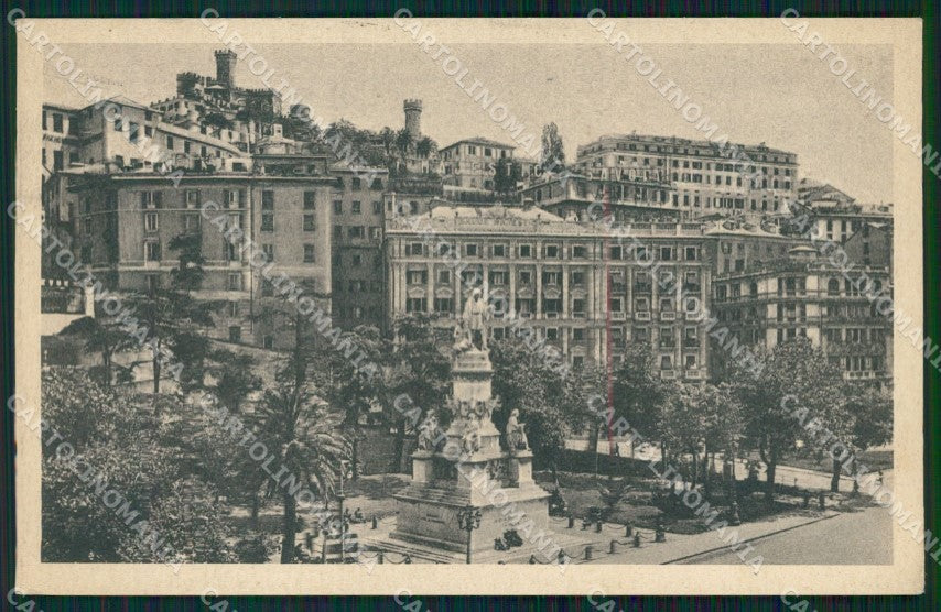 Genova Città Piazza Acquaverde cartolina WX3294 – fronte