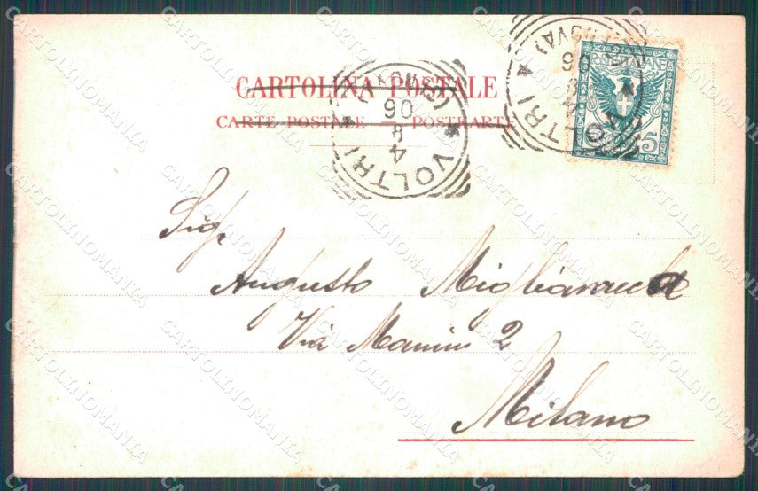Genova Città Monumento Cristoforo Colombo PIEGHINA cartolina WX3299 – retro