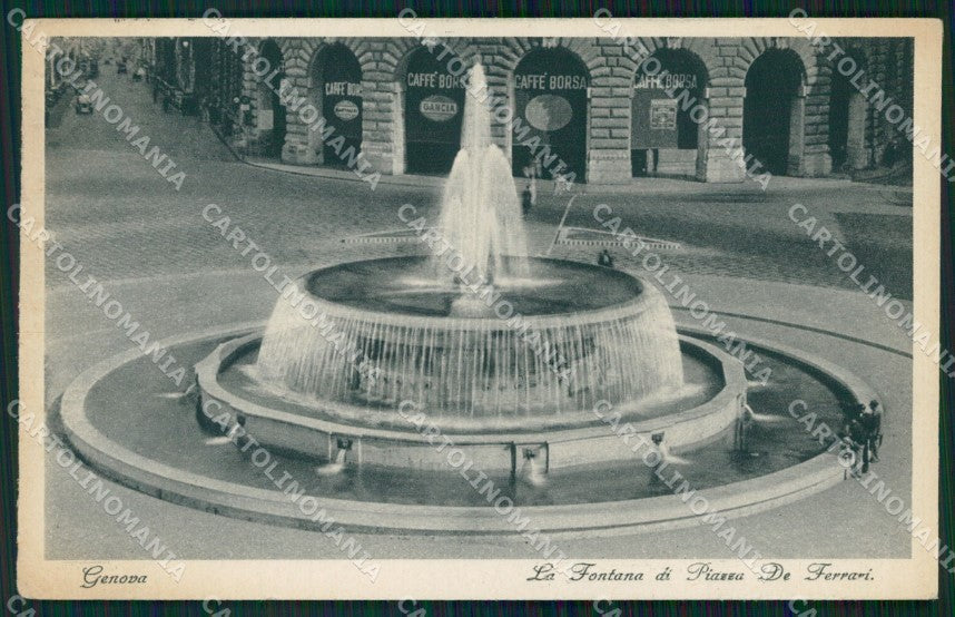Genova Città Piazza De Ferrari cartolina WX3303 – fronte