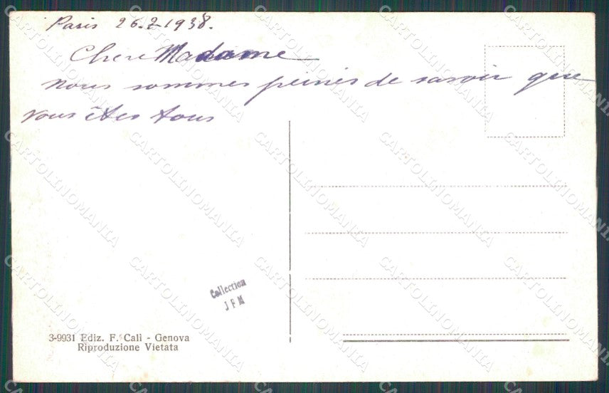 Genova Città Piazza Corvetto cartolina WX3306 – retro