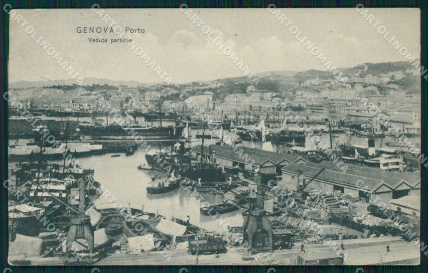 Genova Città Porto cartolina WX3319 – fronte