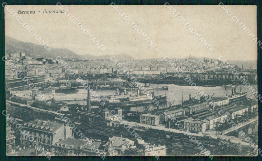 Genova Città RIFILATA cartolina WX3322 – fronte