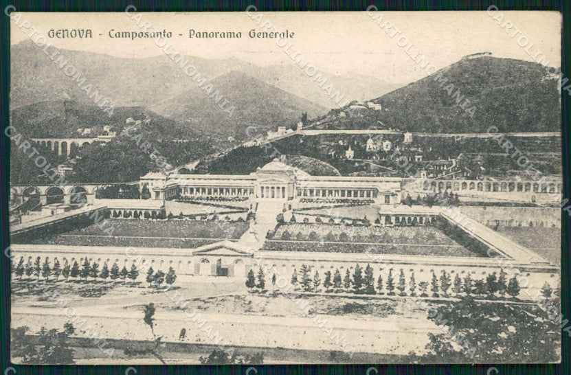 Genova Città Camposanto ANGOLINO SCOLLATO cartolina WX3323 – fronte