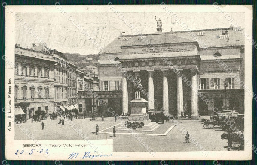 Genova Città Teatro STRAPPINI cartolina WX3324 – fronte