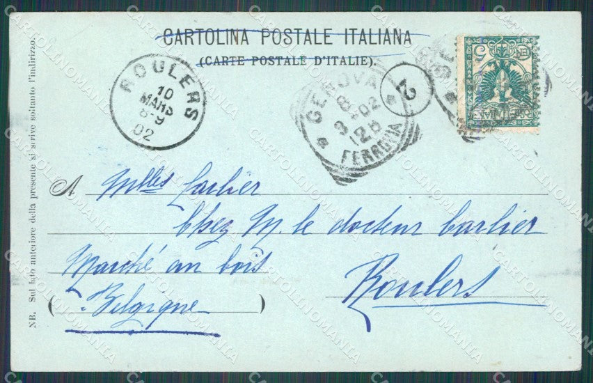 Genova Città Palazzo Doria cartolina WX3325 – retro