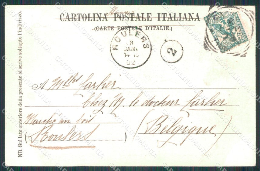 Genova Città Ponte Monumentale Tram cartolina WX3327 – retro