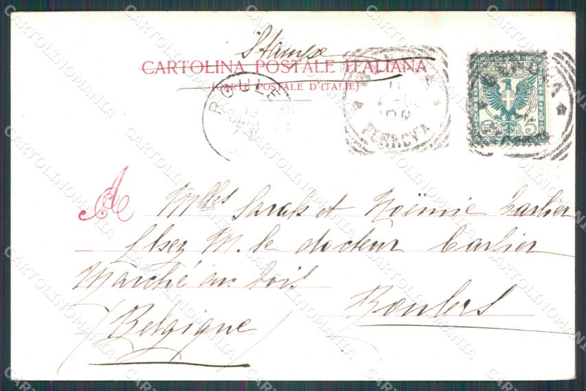 Genova Città Chiesa Santissima Annunziata Carrozze PIEGHINE cartolina WX3328 – retro