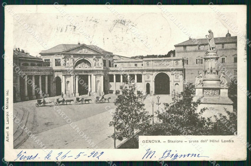 Genova Città Stazione cartolina WX3331 – fronte