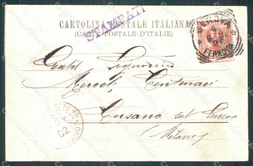 Genova Città Panorama da Villa Rosazza cartolina WX3342 – retro