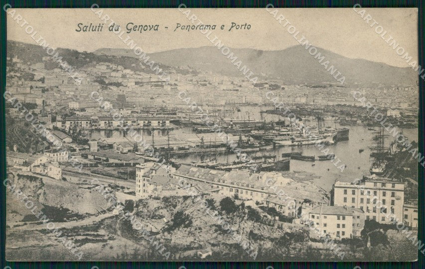 Genova Città Porto cartolina WX3351 – fronte