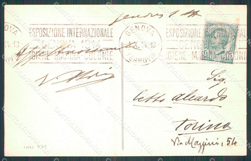 Genova Città cartolina WX3362 – retro