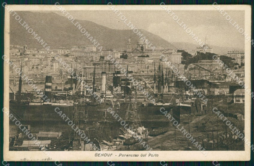 Genova Città Porto cartolina WX3370 – fronte