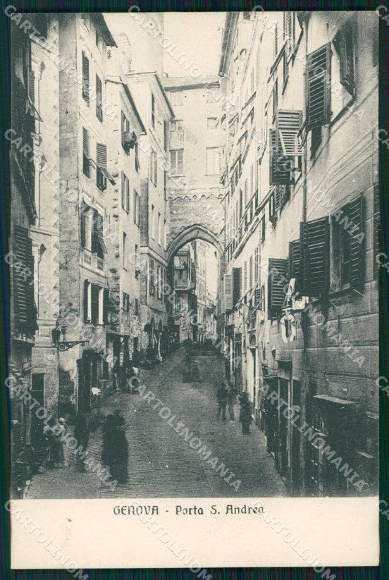 Genova Città Porta Sant'Andrea cartolina WX3375 – fronte