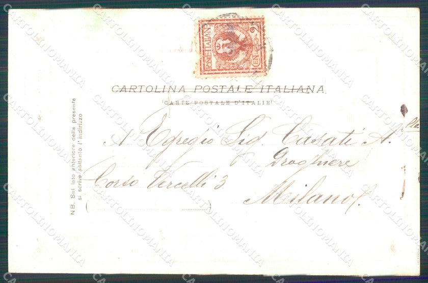 Genova Città Castello Mackenzie cartolina WX3376 – retro