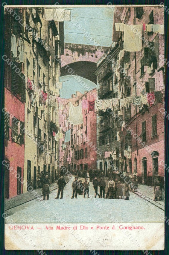 Genova Città Via Madre di Dio cartolina WX3377 – fronte