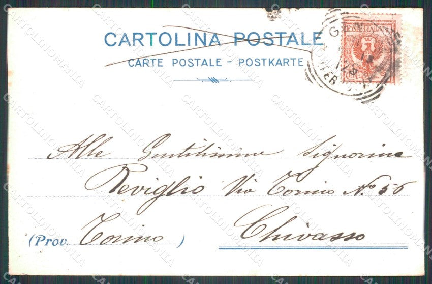 Genova Città Panorama da Villa Rosazza cartolina WX3388 – retro