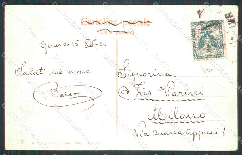Genova Città Porto Veliero cartolina WX3390 – retro