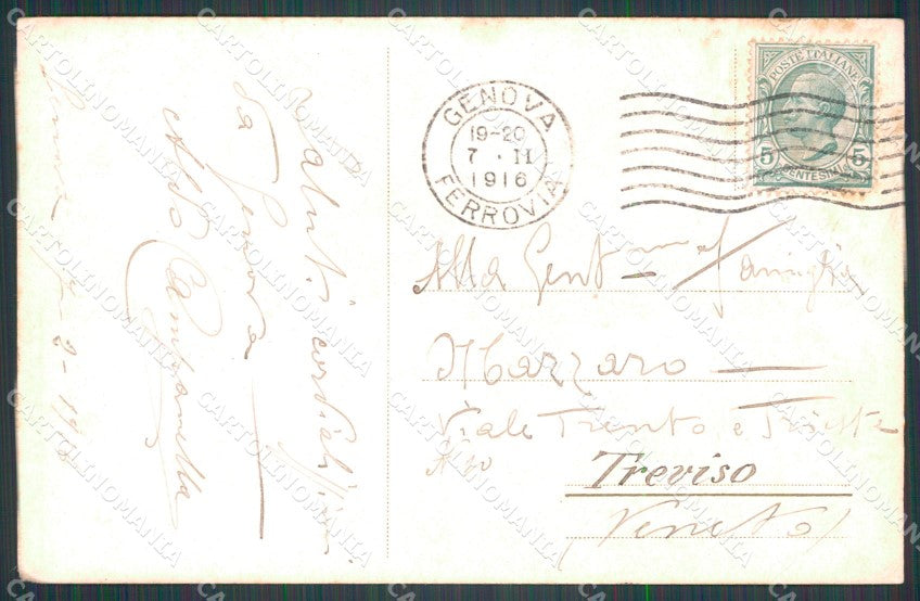 Genova Città Piazza Corvetto cartolina WX3399 – retro