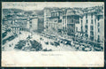 Genova Città Piazza Caricamento Carretti PIEGHINA MACCHIE cartolina WX3411 – fronte