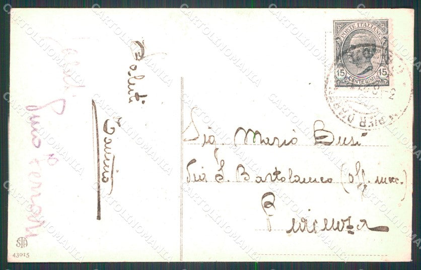 Genova Città Piazza Acquaverde Carrozza Auto cartolina WX3417 – retro