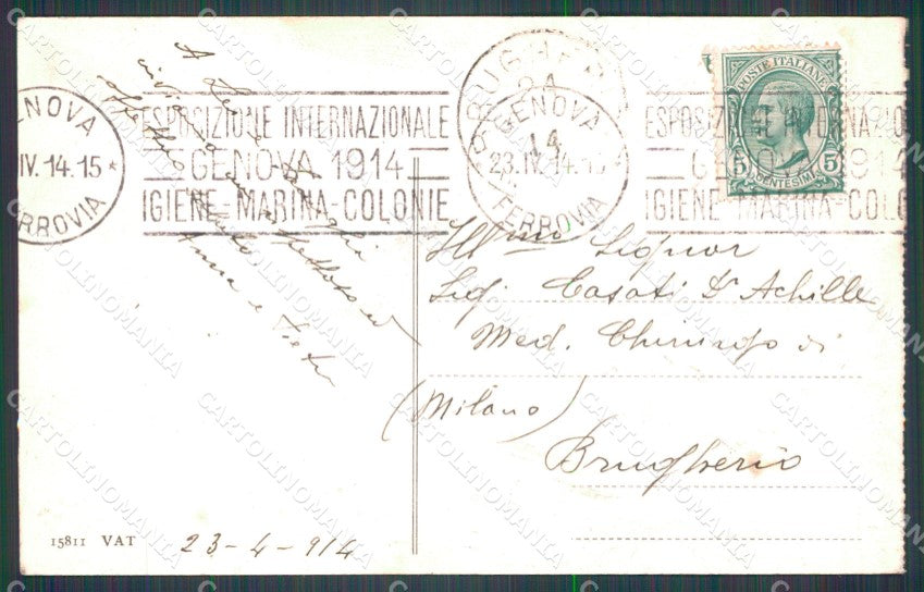 Genova Città Chiesa Santissima Annunziata cartolina WX3430 – retro