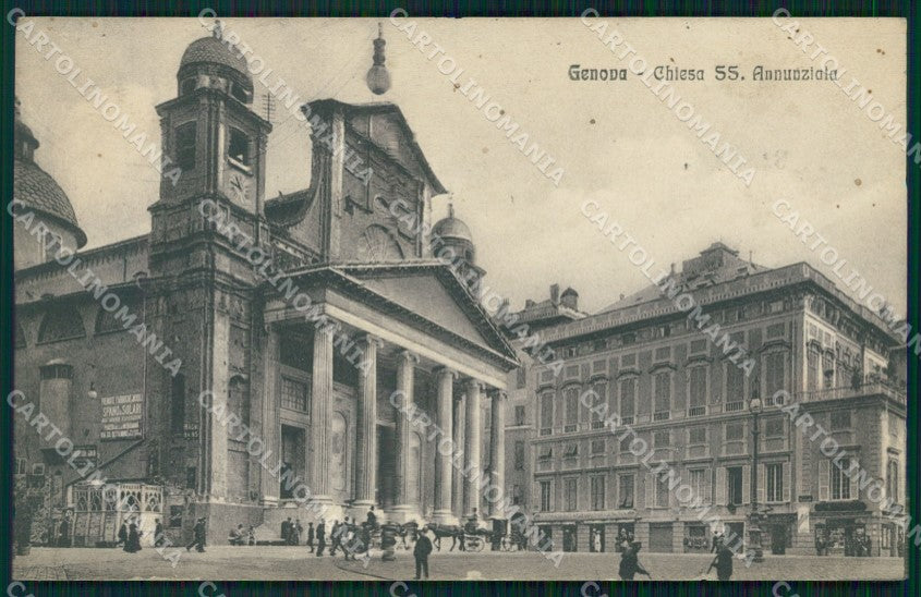 Genova Città Chiesa Santissima Annunziata cartolina WX3431 – fronte
