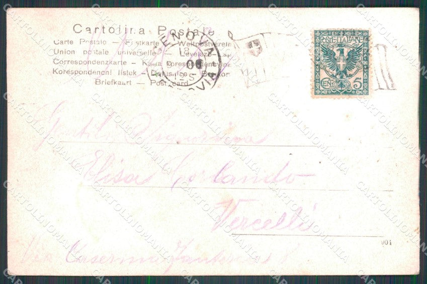 Genova Città Molo Vecchio ABRASA cartolina WX3435 – retro