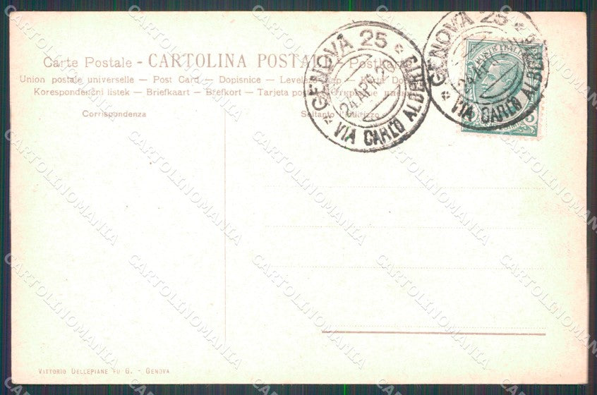 Genova Città Veduta da Castelletto cartolina WX3438 – retro