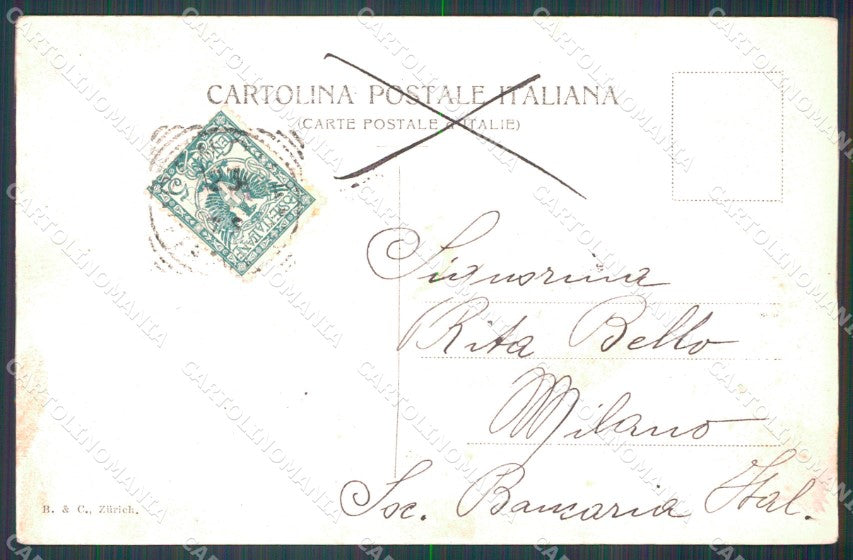 Genova Città Molo Vecchio cartolina WX3444 – retro