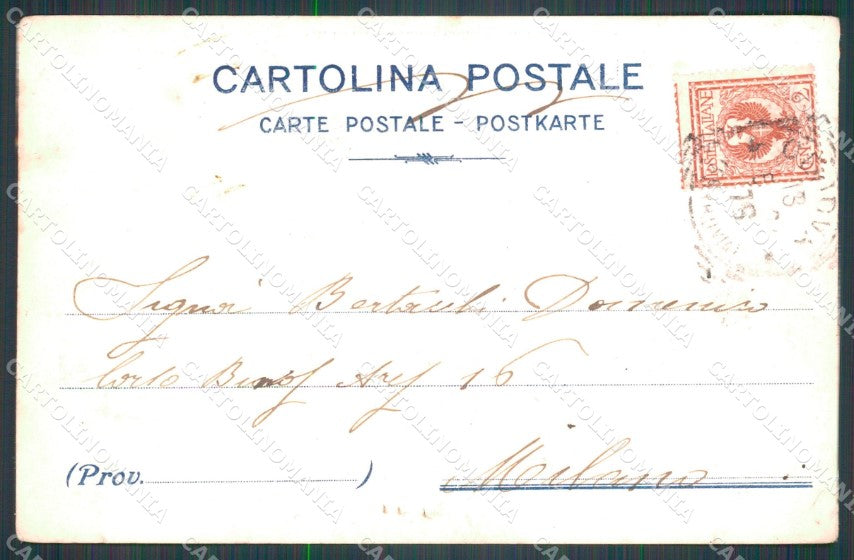 Genova Città Veduta dalla Lanterna PIEGA cartolina WX3445 – retro
