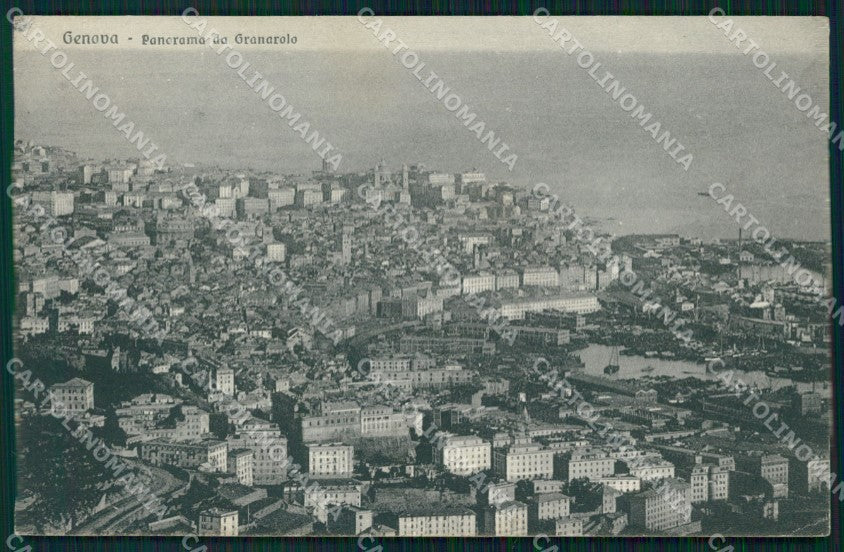 Genova Città Panorama da Granarolo cartolina WX3446 – fronte